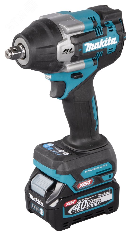 Изображение товара Гайковерт аккумуляторный ударный Makita XGT 40В 1/2 750 Нм кейс зарядка