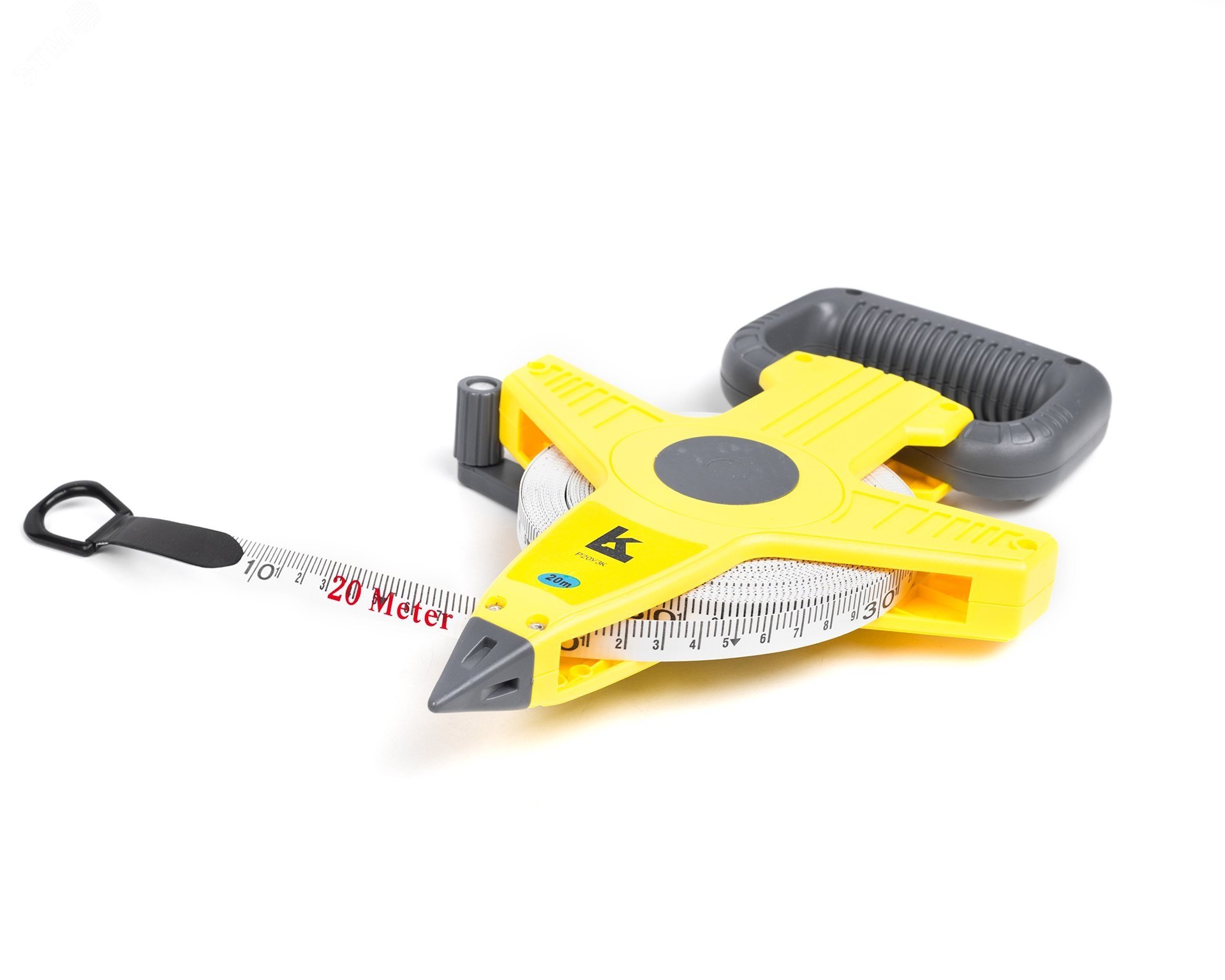 Изображение товара Рулетка 20м Fiberglass Калиброн - прочная измерительная лента для стройки и ремонта