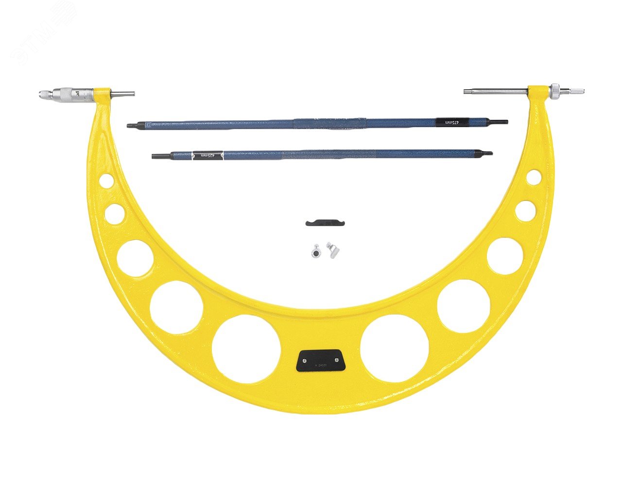 Изображение товара Микрометр МК-500 0,01 желтая скоба промышленный измерительный инструмент