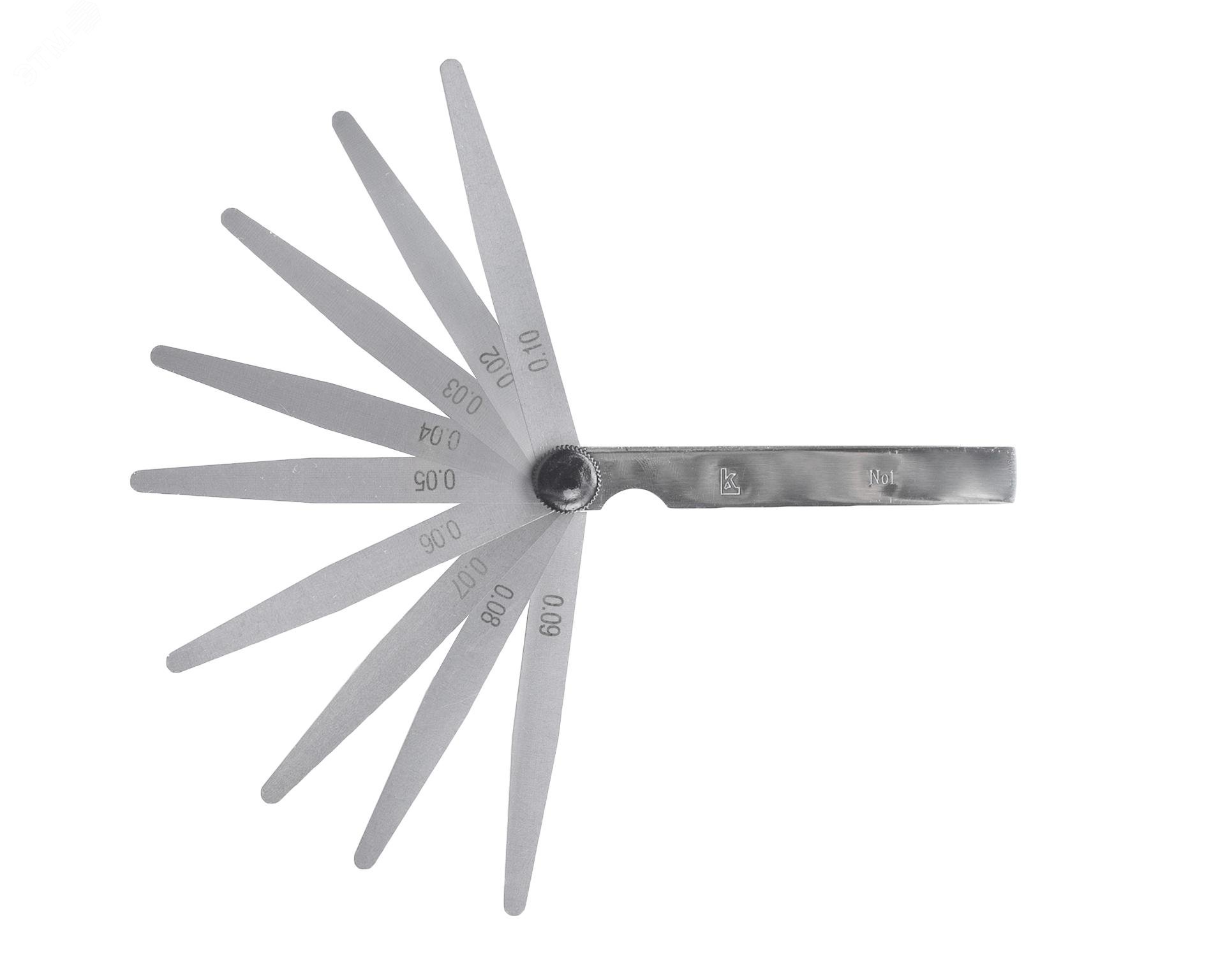 Изображение товара Набор щупов N1 100мм 0.02-0.1 (ГРСИ №79706-20) с поверкой КЛБ (шт)