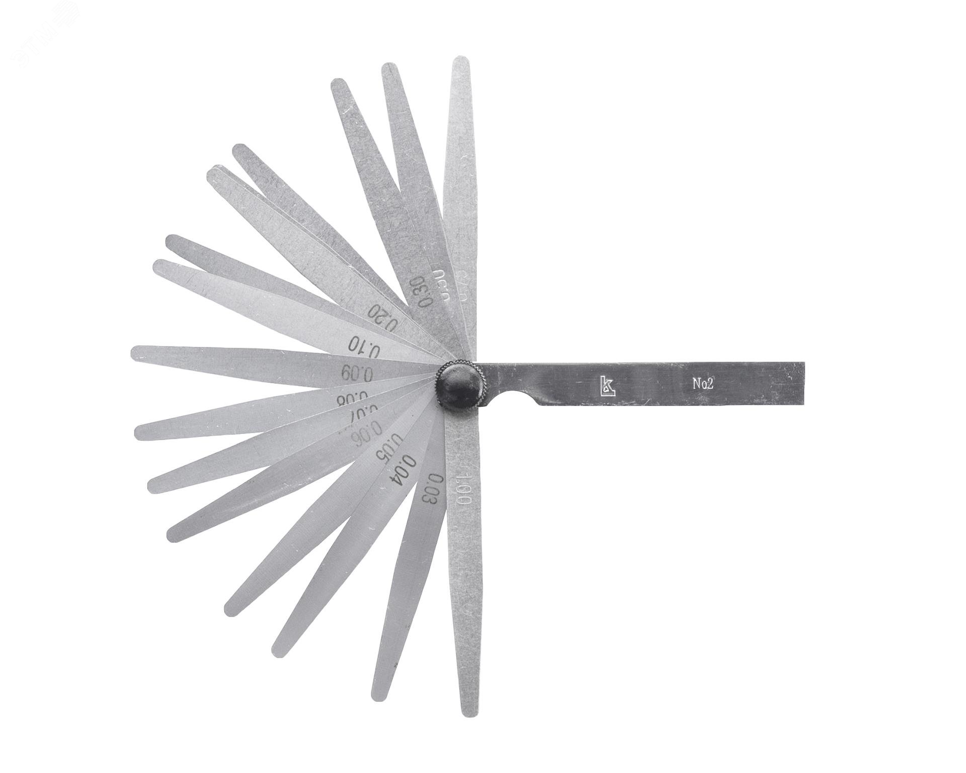 Изображение товара Набор щупов N2 100мм 0. 02-0. 5 Калиброн - поверка КЛБ