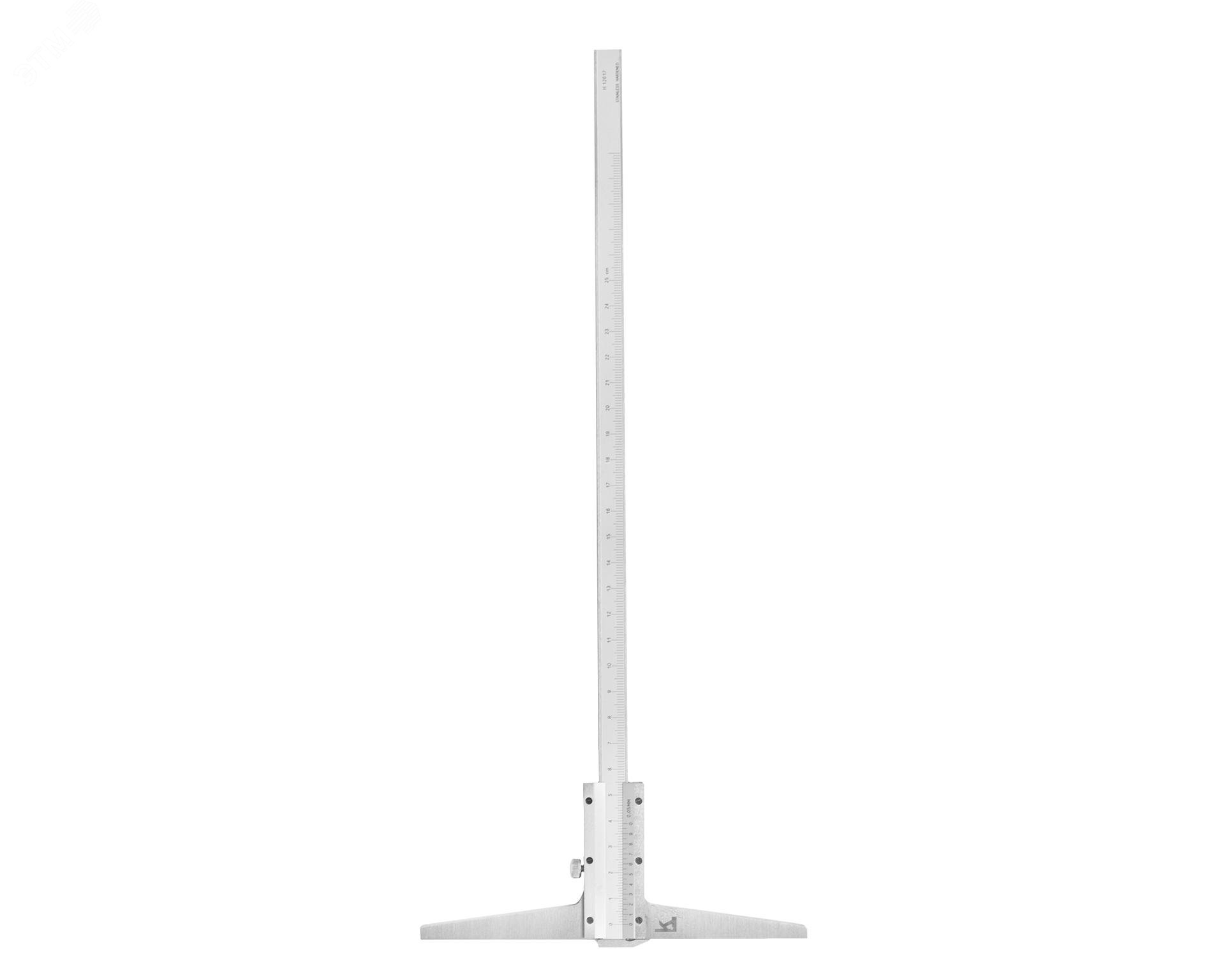 Изображение товара Штангенглубиномер ШГ-160 0,05 с тол-м (ГРСИ 89204-23) КЛБ с поверкой