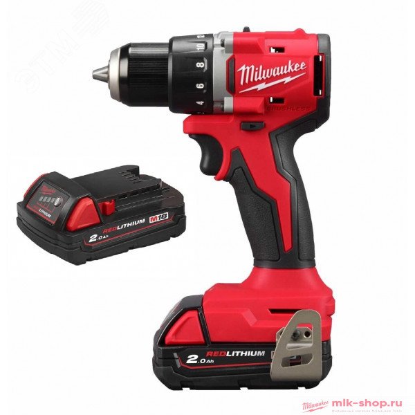 Изображение товара Аккумуляторная дрель Milwaukee M18 BLDDRC-202C - мощный инструмент для дома и профессионалов