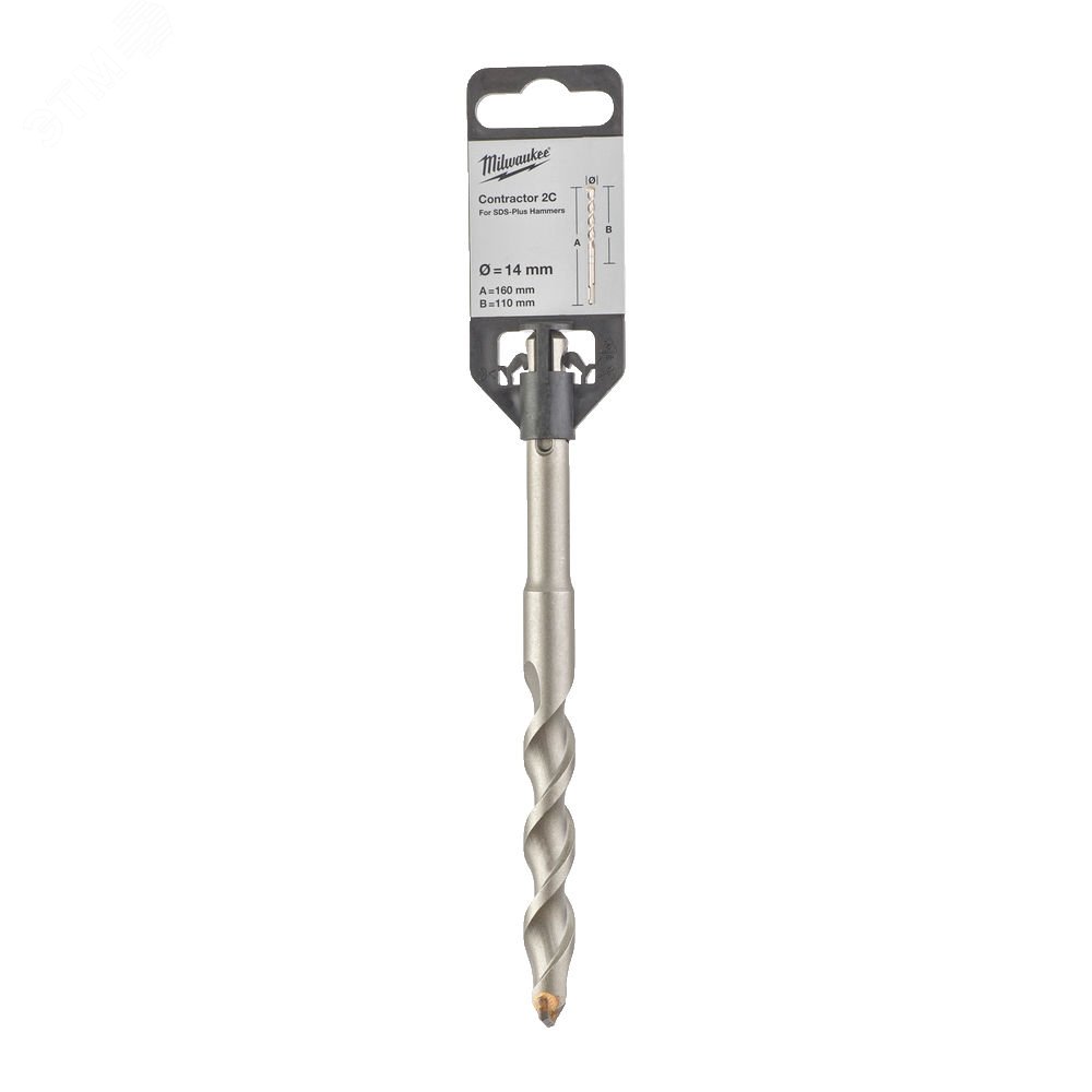 Изображение товара Бур SDS+ CONTRACTOR 14x160 для бетона и кирпича Milwaukee