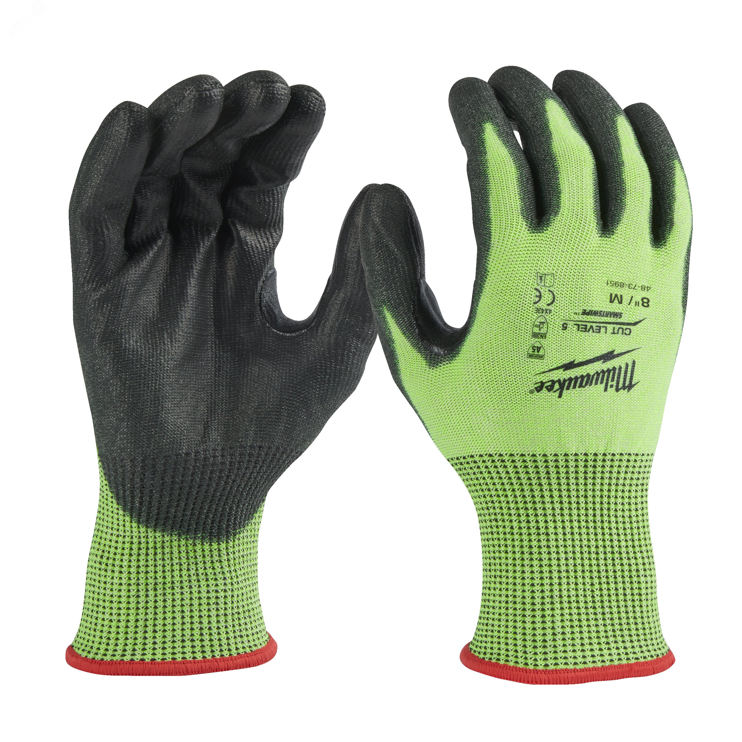 Изображение товара Перчатки защитные Hi-Vis Cut level (Хай Виз Кат Левел) 5/E, M/8 (пар)
