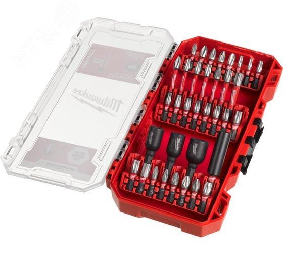 Изображение товара Набор бит и головок SHOCKWAVE Impact Duty GEN III 35 шт в пластиковом кейсе