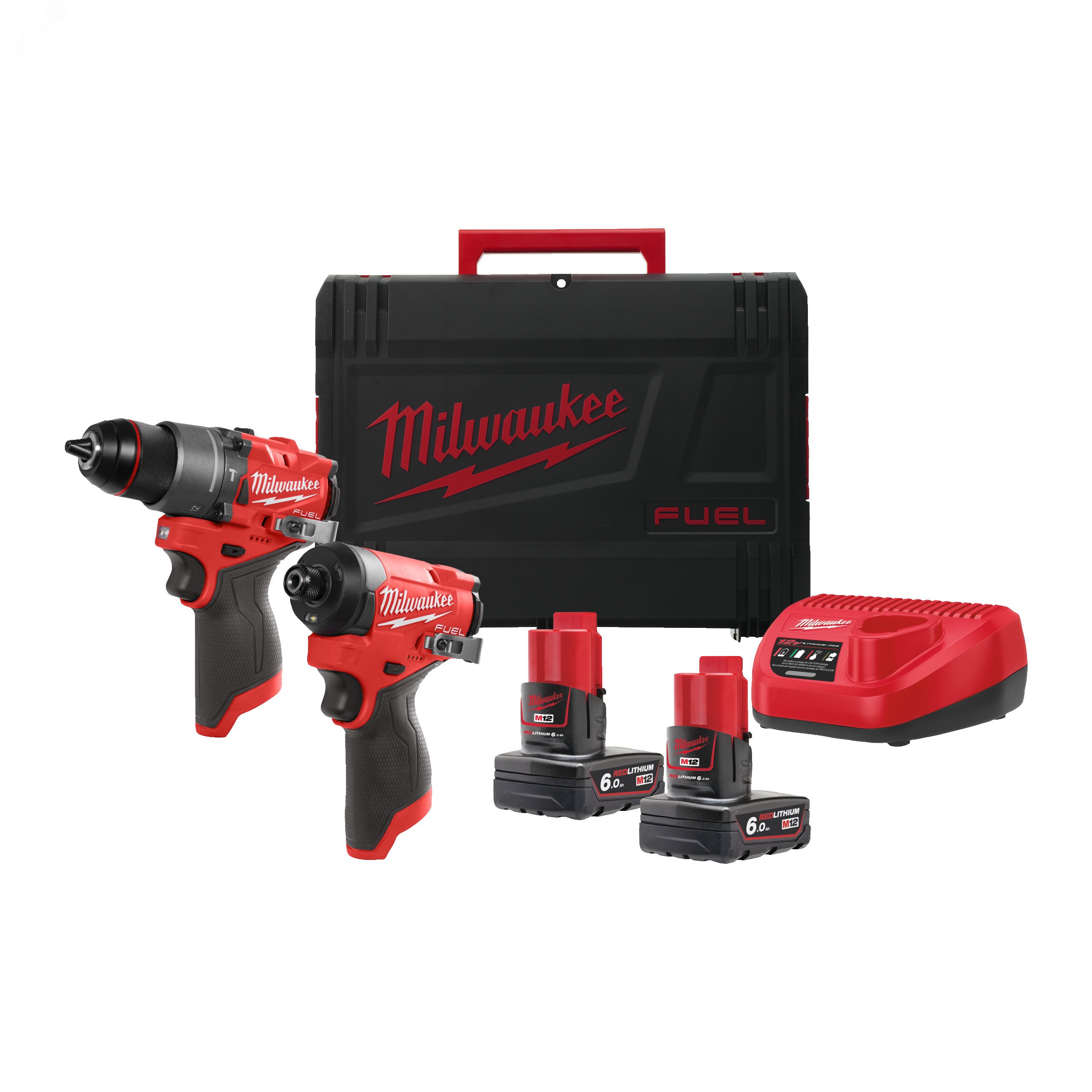 Изображение товара Набор инструментов Milwaukee M12 FPP2A2-602X дрель и винтоверт для строительных работ
