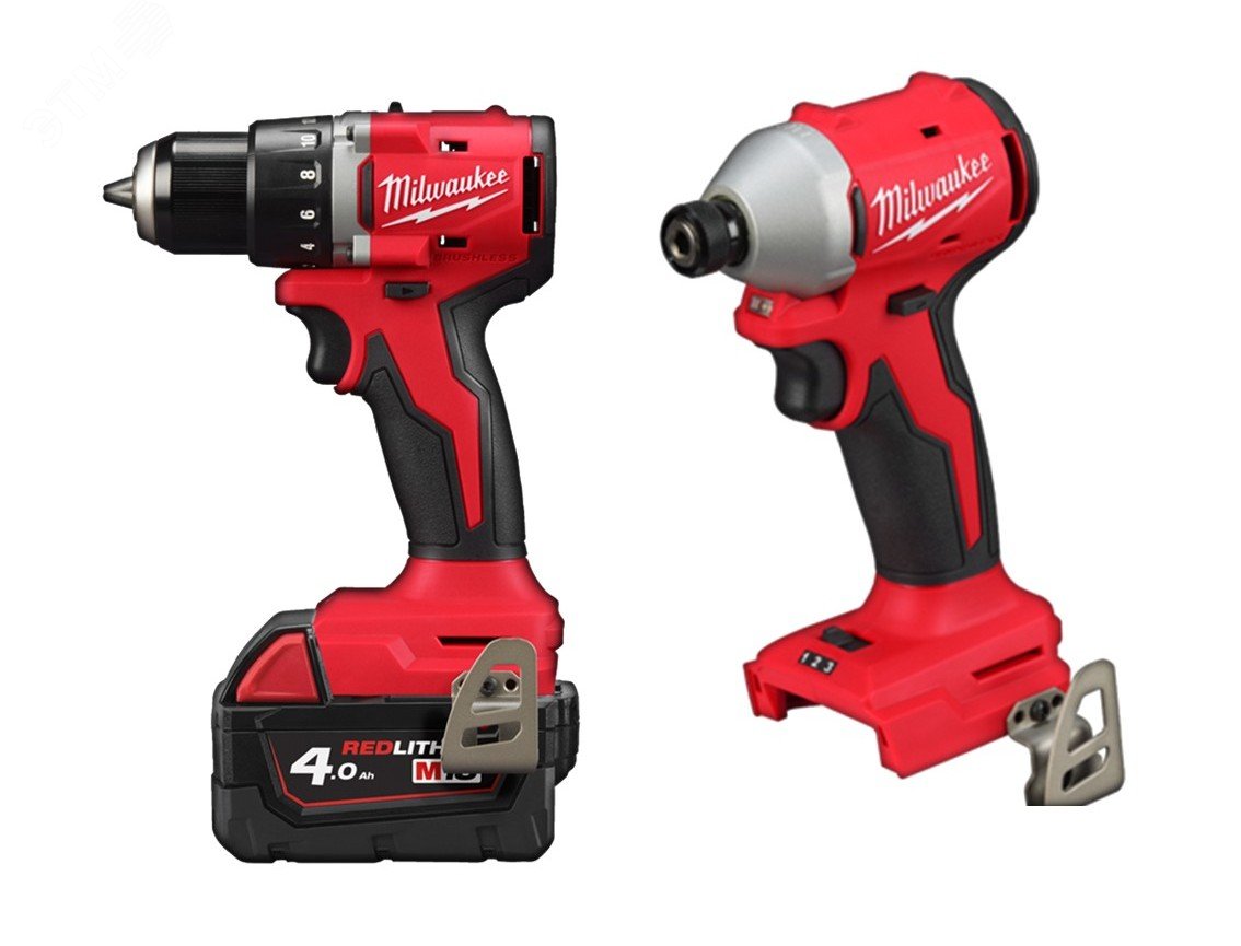 Изображение товара Набор №3. M18BLDDRC-402C + M18BLIDR-0X (упак)