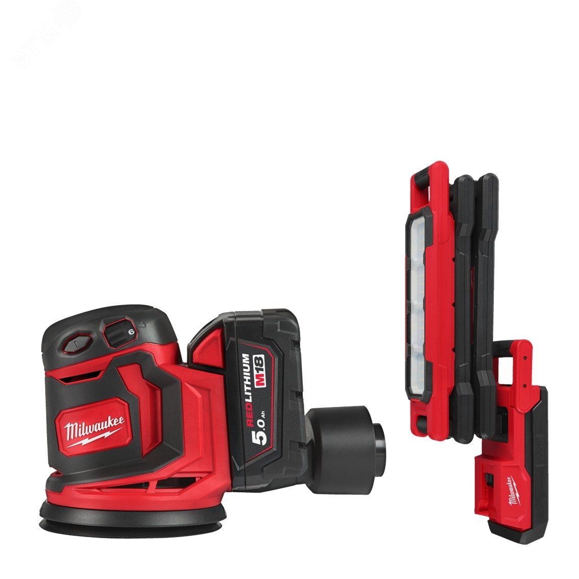 Изображение товара Набор инструментов M18BOS125-502B + M18ABL-0 от Milwaukee 60360 рублей