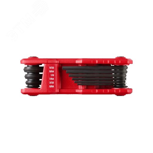 Изображение товара Набор из 9 складных HEX ключей дюймовых (5/64-1/4) (шт)