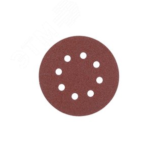 Изображение товара Шлифкруг 8 отверстий 125 зерно 60 (5шт) (упак)