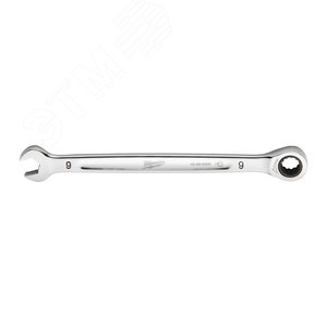 Ключ рожково-накидной с трещоткой 9 мм