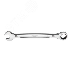 Ключ рожково-накидной с трещоткой 18 мм