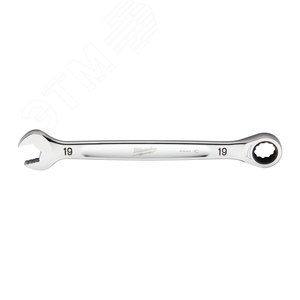 Ключ рожково-накидной с трещоткой 19 мм