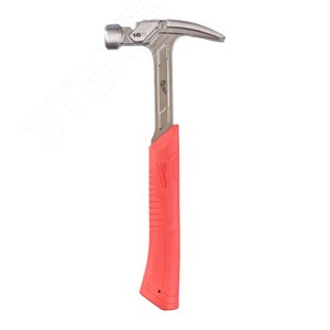 Изображение товара Молоток стальной с закругленным гвоздодером 450 грамм (шт)