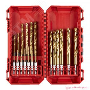 Изображение товара Сверла по металлу RedHEX™ HSS-TiN набор 19ед. (2-10мм) GEN II (шт)