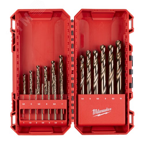 Изображение товара Сверла по металлу HSS-Co набор 19ед. (1-10мм) GEN III (шт)