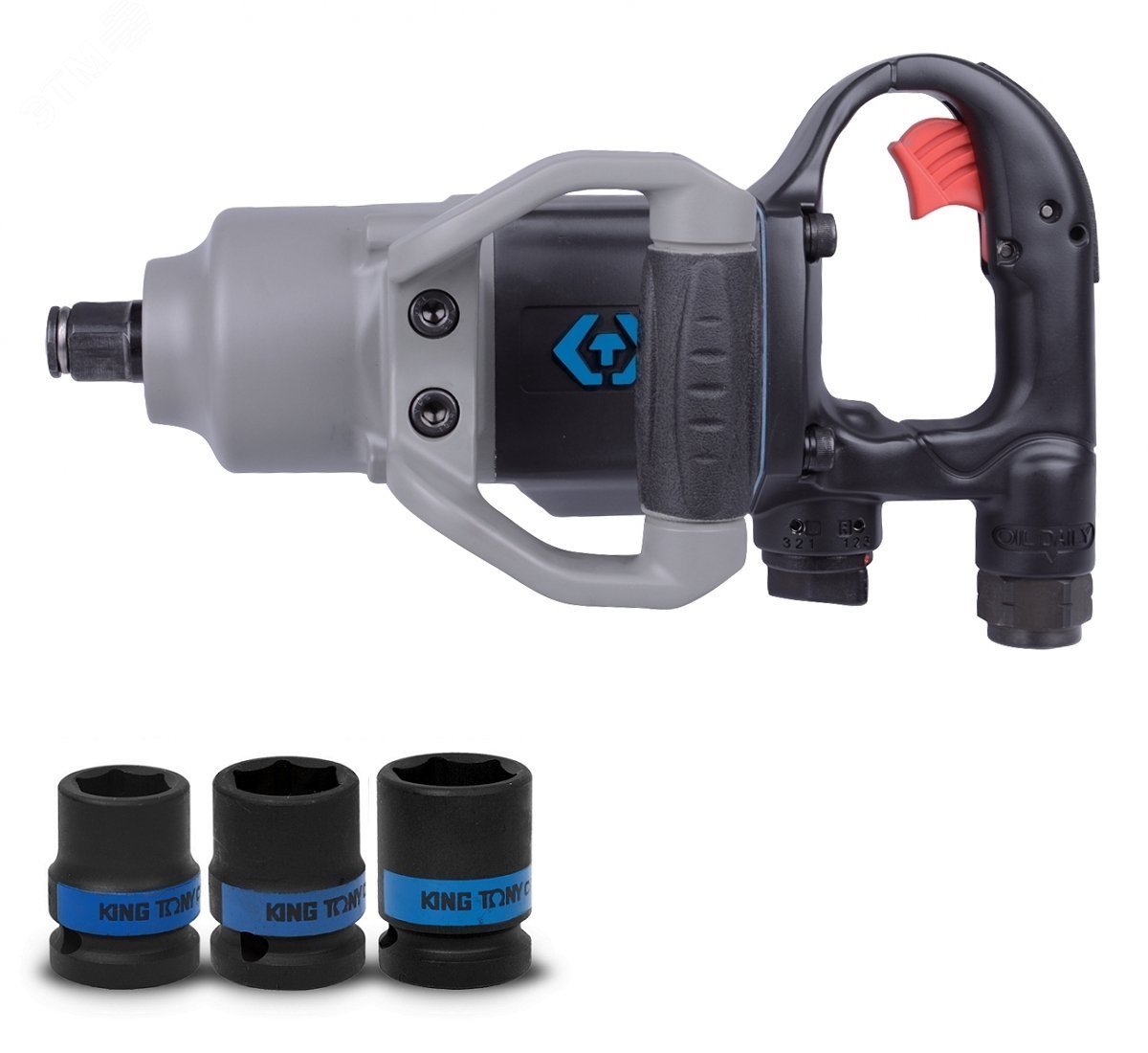 Изображение товара Пневматический ударный гайковерт 3/4 2170 Нм с комплектом головок