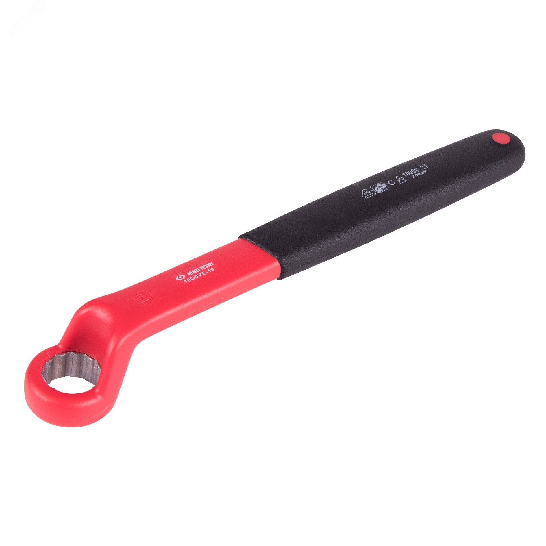 Изображение товара Ключ накидной диэлектрический 19 мм King Tony для работы под напряжением