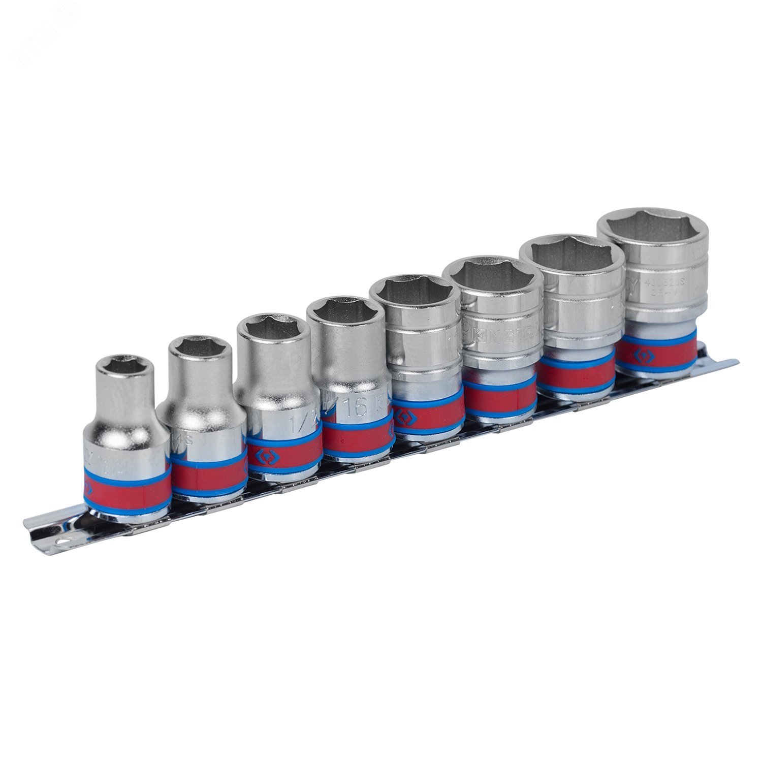 Изображение товара Набор торцевых головок 1/2 8 предметов шестигранные 3/8'-7/8'