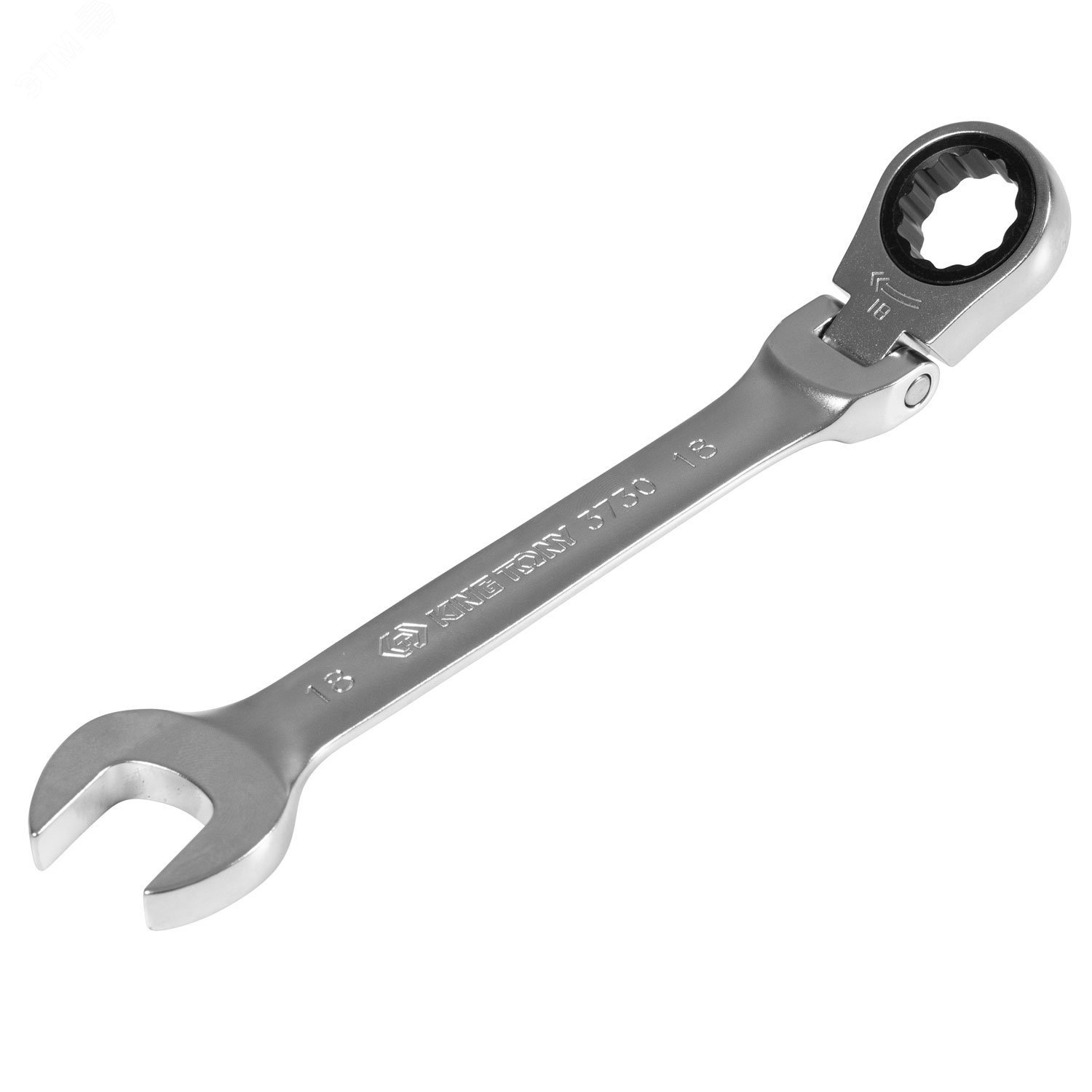 Изображение товара Ключ трещоточный с шарниром 18 мм универсальный для автосервиса и дома