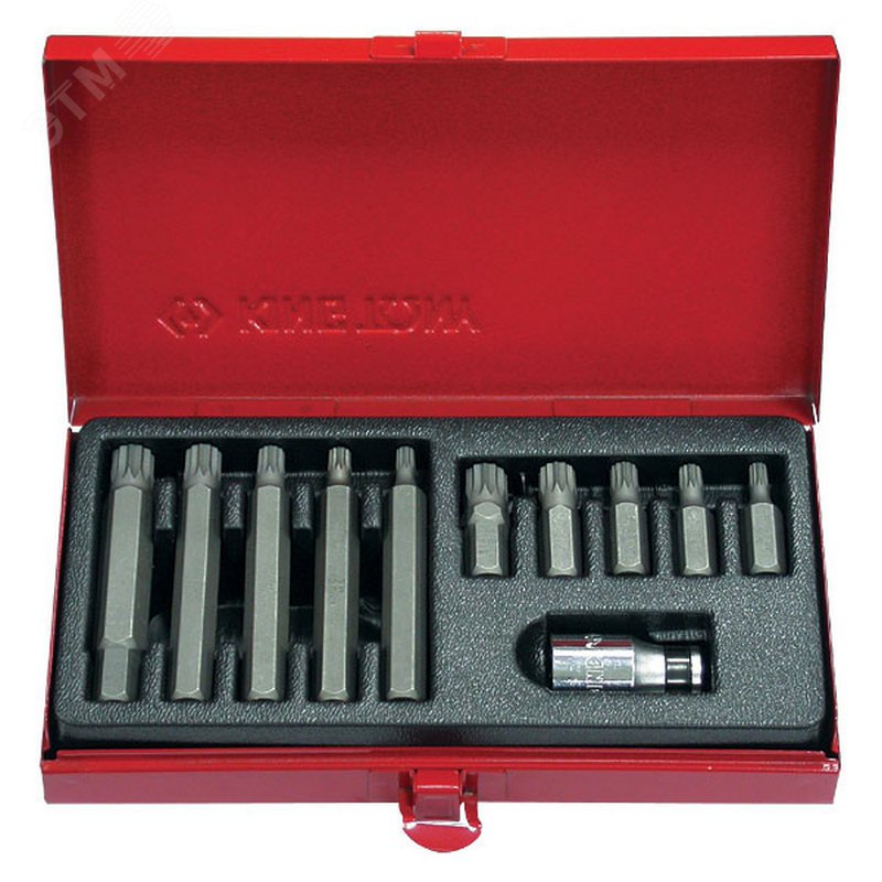 Изображение товара Набор вставок бит SPLINE 10 мм М5-М12 11 предметов King Tony