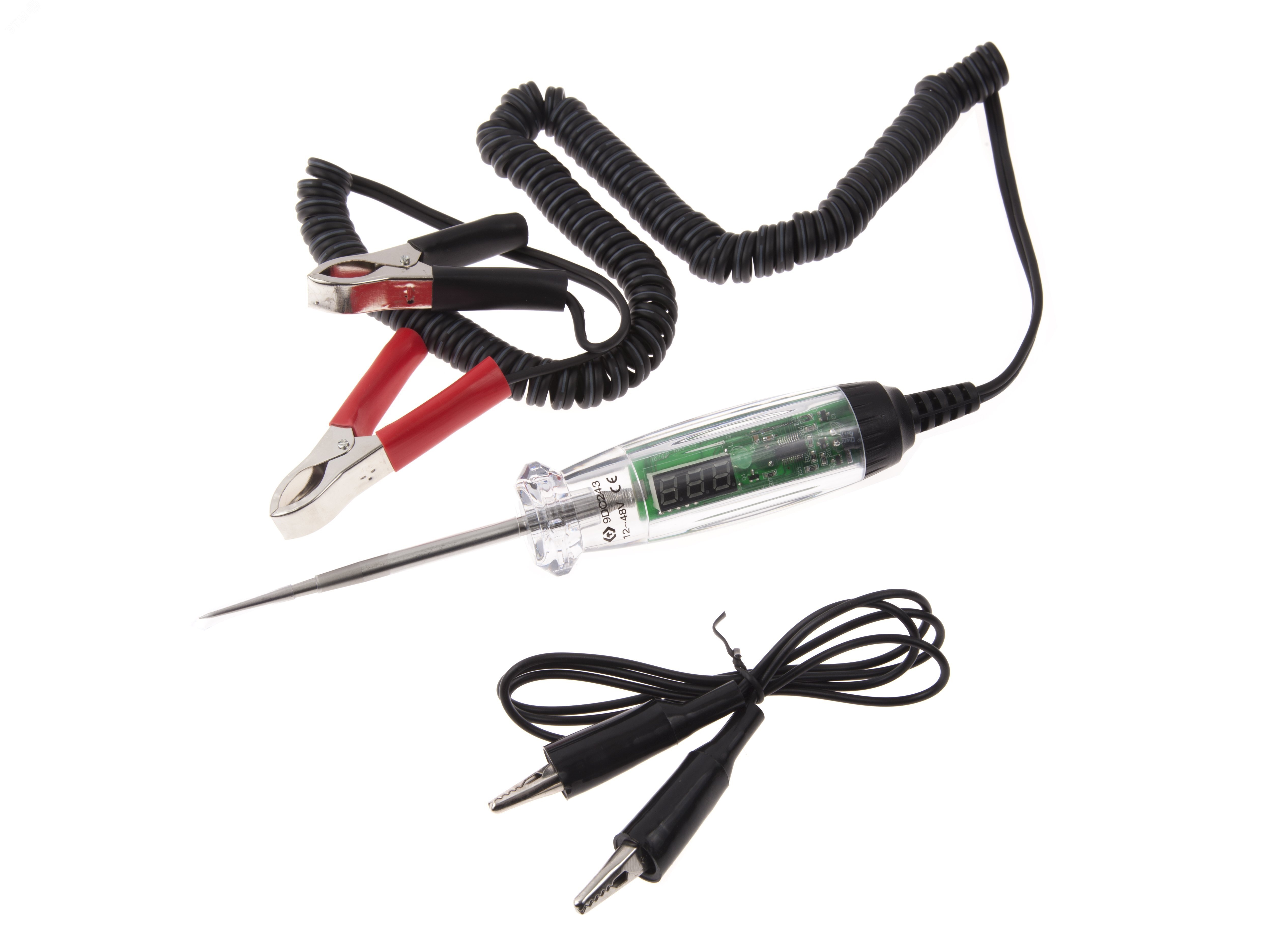 Изображение товара Тестер для проверки напряжения цифровой, 12-48 В (шт)