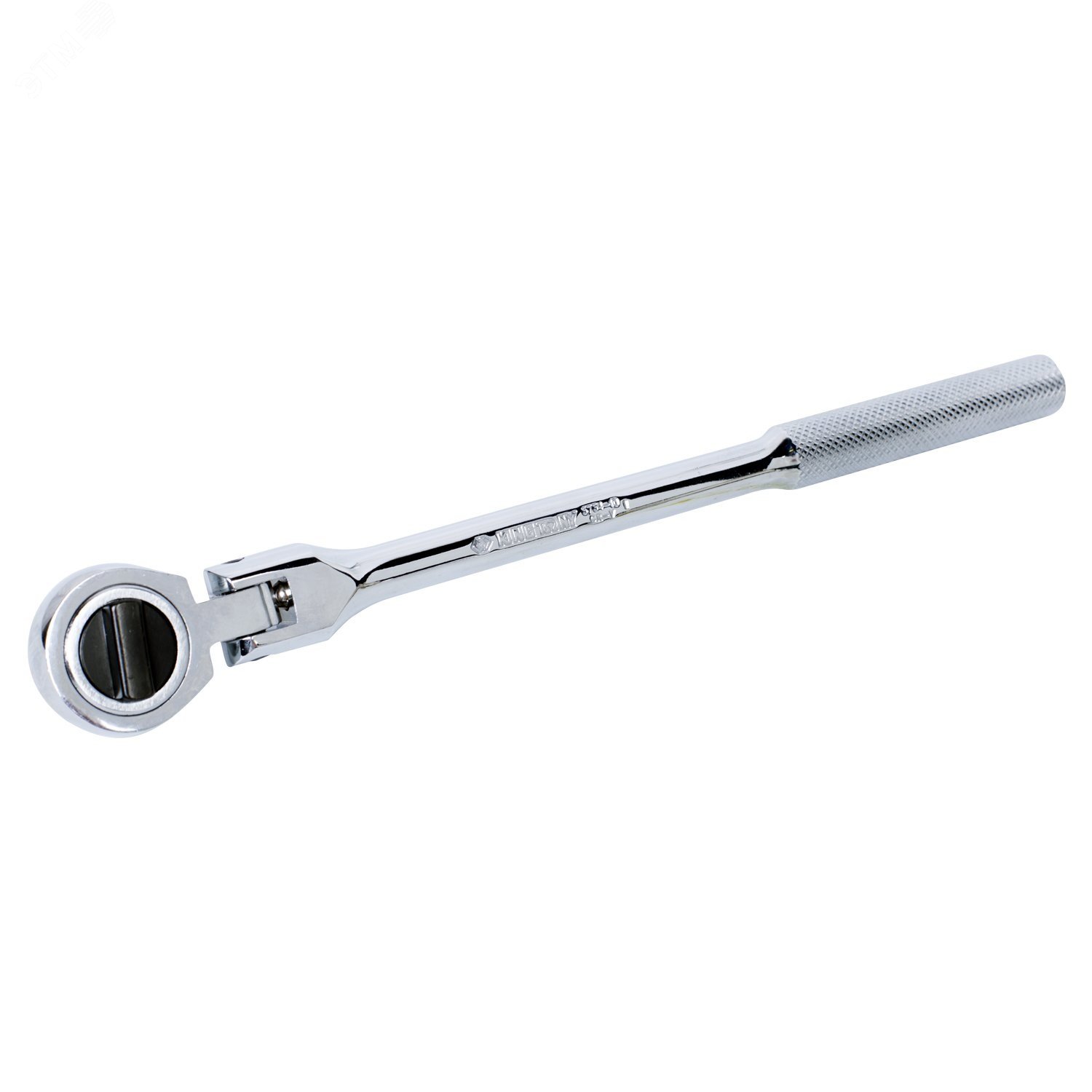 Изображение товара Трещотка 3/8'' 250 мм с 32 зубцами дисковый механизм шарнирная