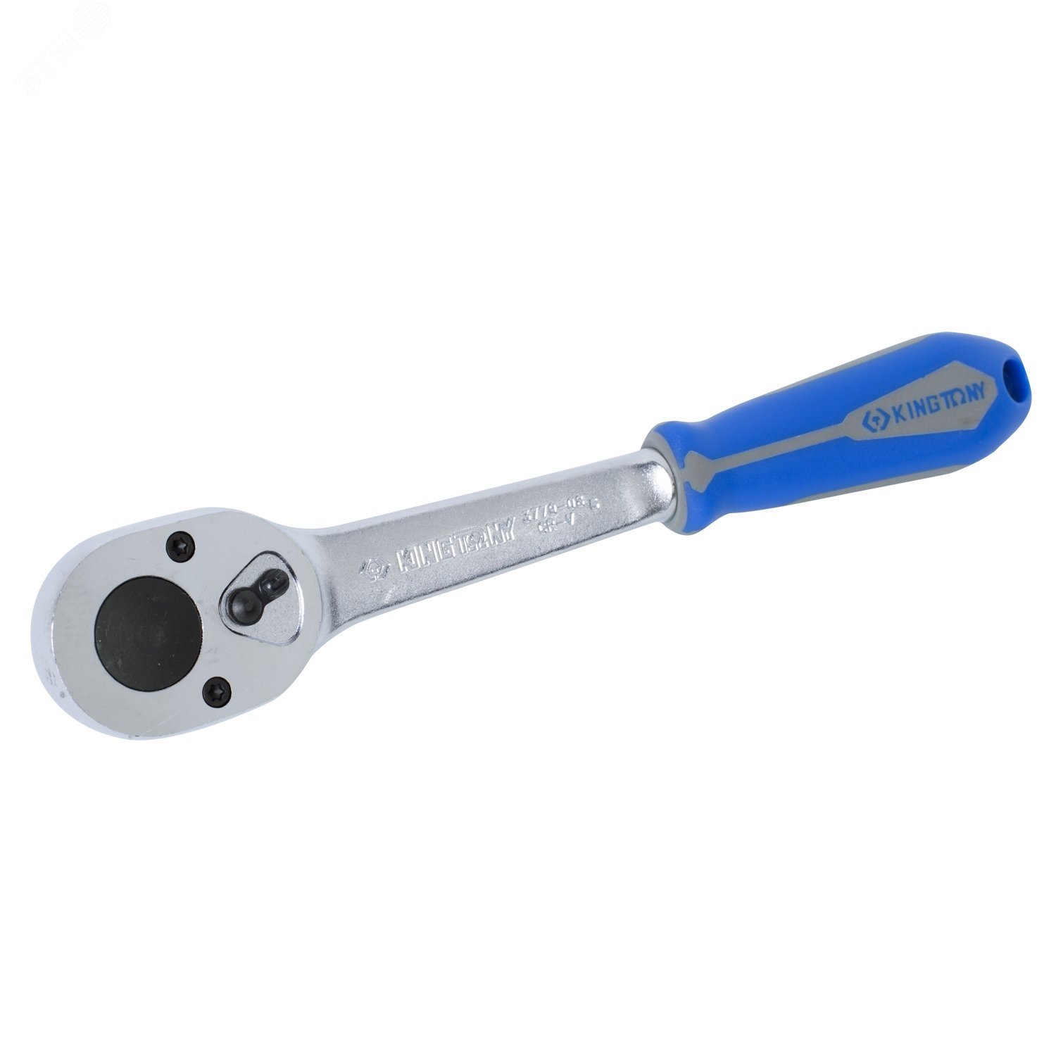 Изображение товара Трещотка 3/8' 200 мм 32 зубца с фиксатором и резиновой ручкой