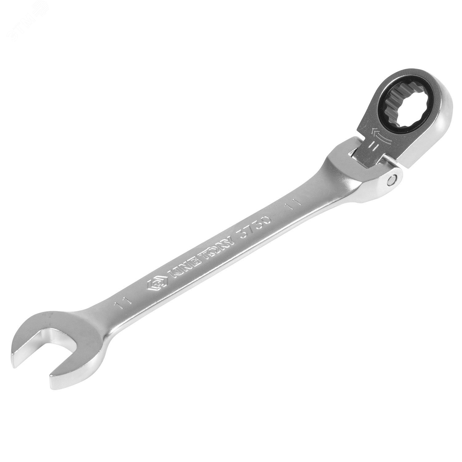 Изображение товара Ключ трещоточный комбинированный 11 мм с шарниром King Tony