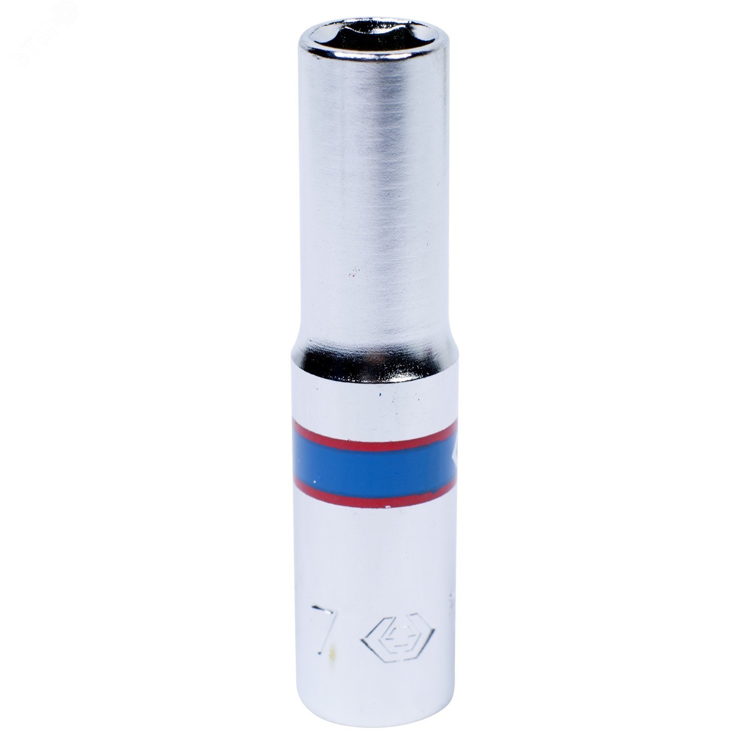 Изображение товара Головка торцевая глубокая шестигранная 1/4 7 мм для монтажа и демонтажа