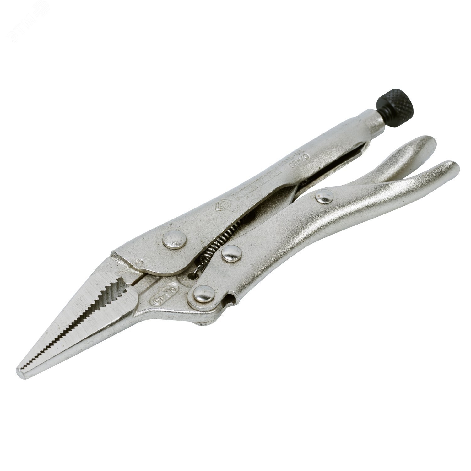 Изображение товара Зажим с фиксатором 165 мм тонконосый для сварочных работ