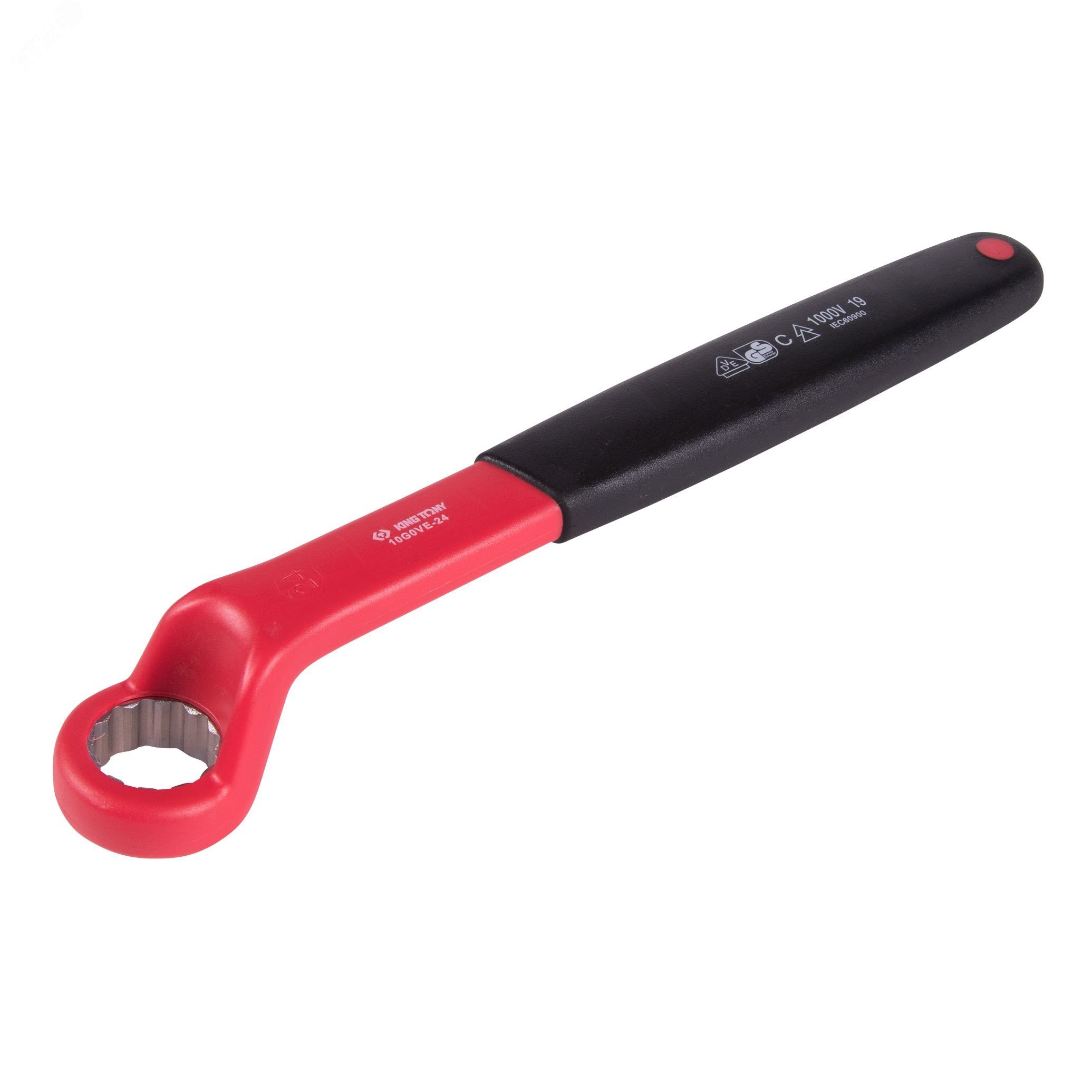 Изображение товара Ключ накидной диэлектрический 24 мм для работы под напряжением безопасный инструмент