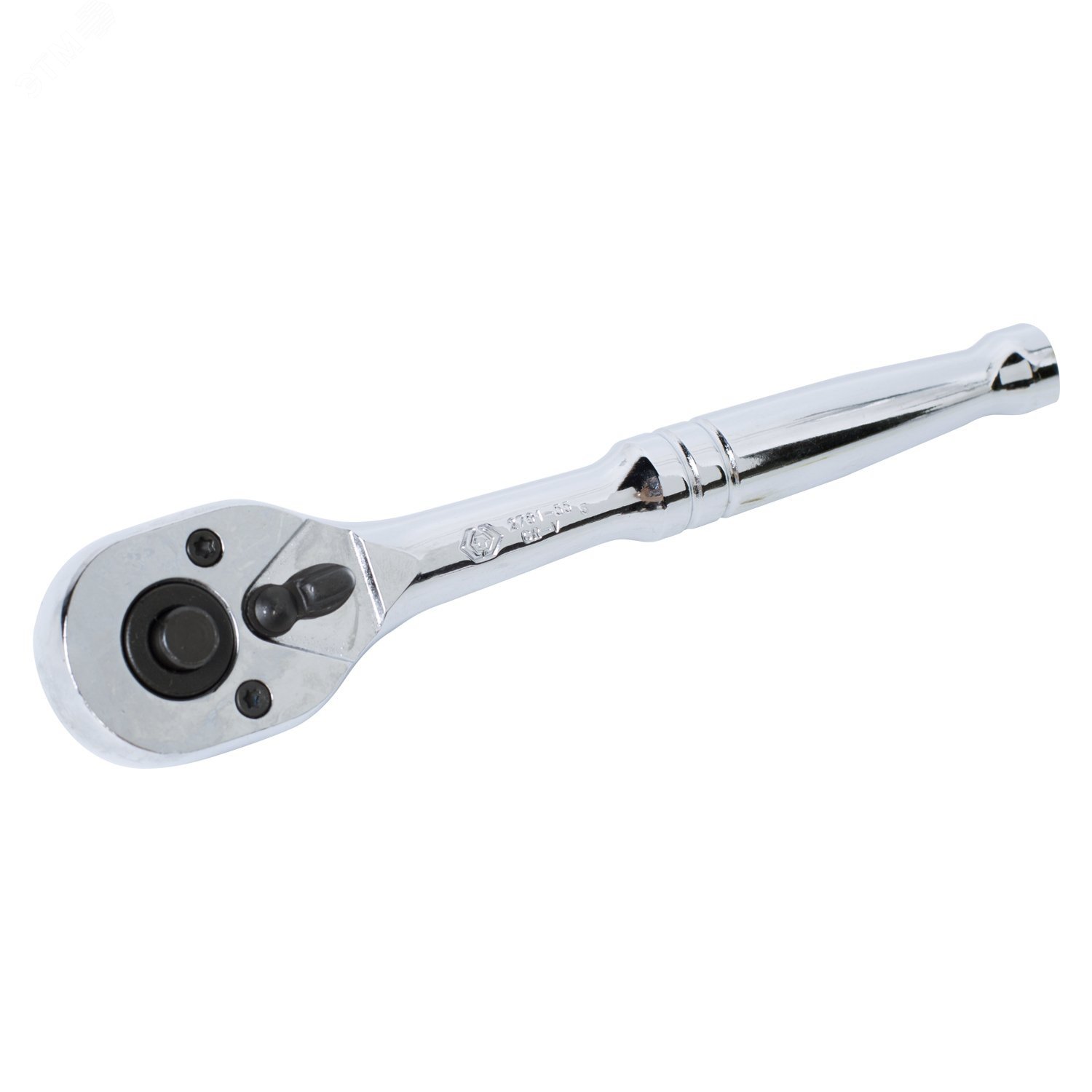 Изображение товара Трещотка 1/4 дюйма, 140 мм, 24 зубца, флажковая с кнопкой