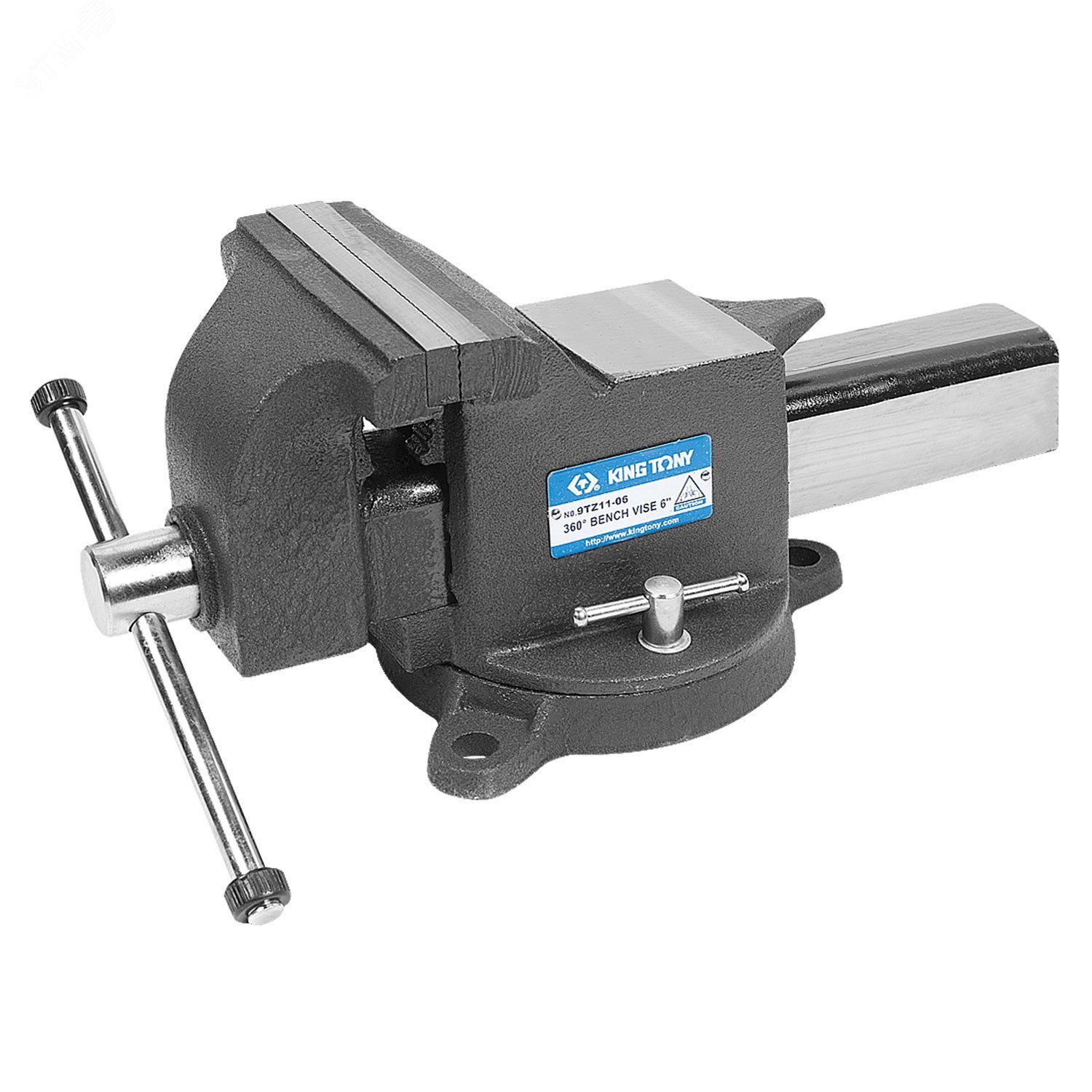 Изображение товара Слесарные тиски KING TONY 9TZ11-04 100 мм прочный корпус поворотный механизм