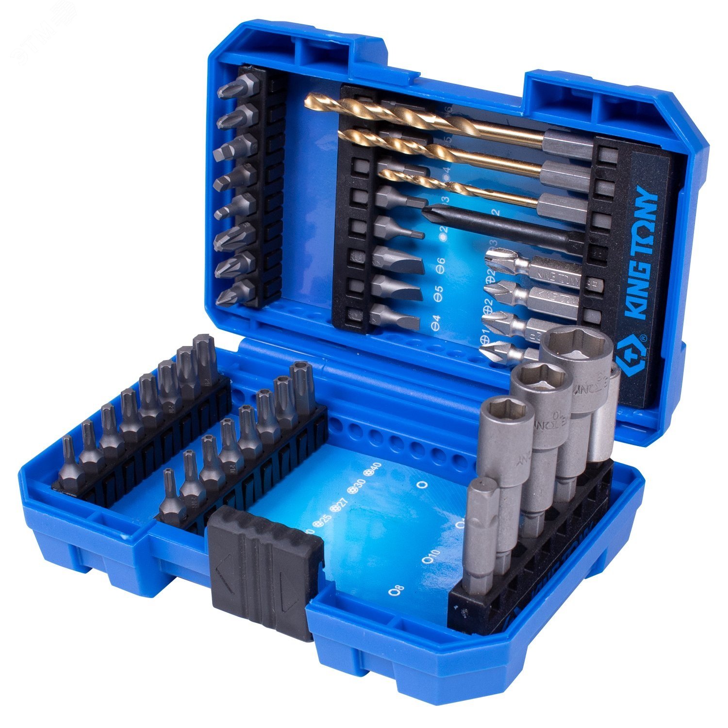 Изображение товара Набор инструментов шуруповерт 45 предметов кейс прочный для дома и работы