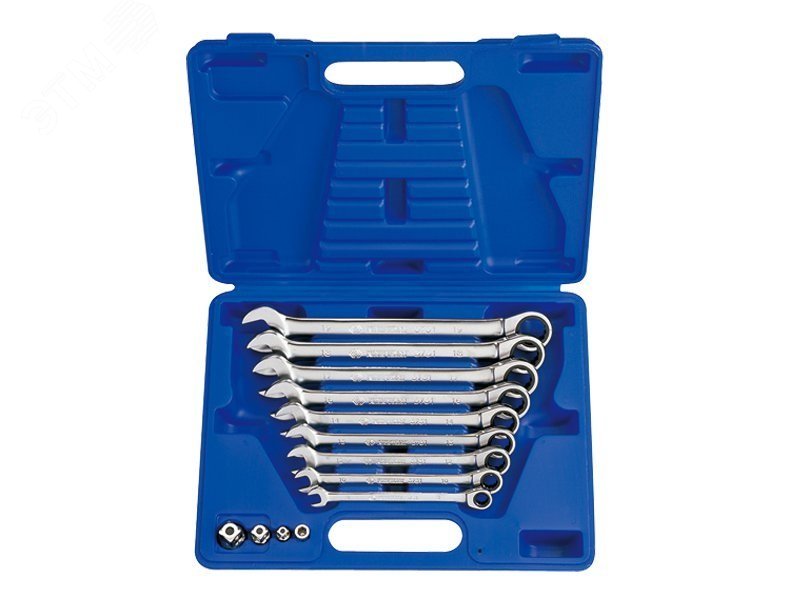 Изображение товара Набор комбинированных трещоточных ключей 8-19 мм 13 предметов