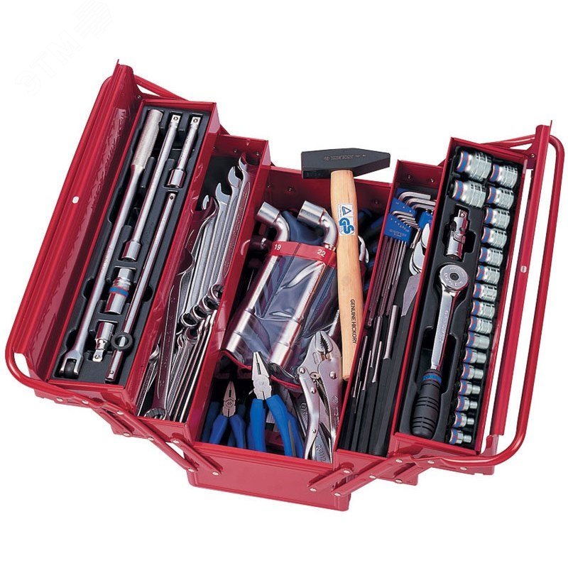 Изображение товара Универсальный набор инструментов 103 предмета раскладной ящик для автосервиса