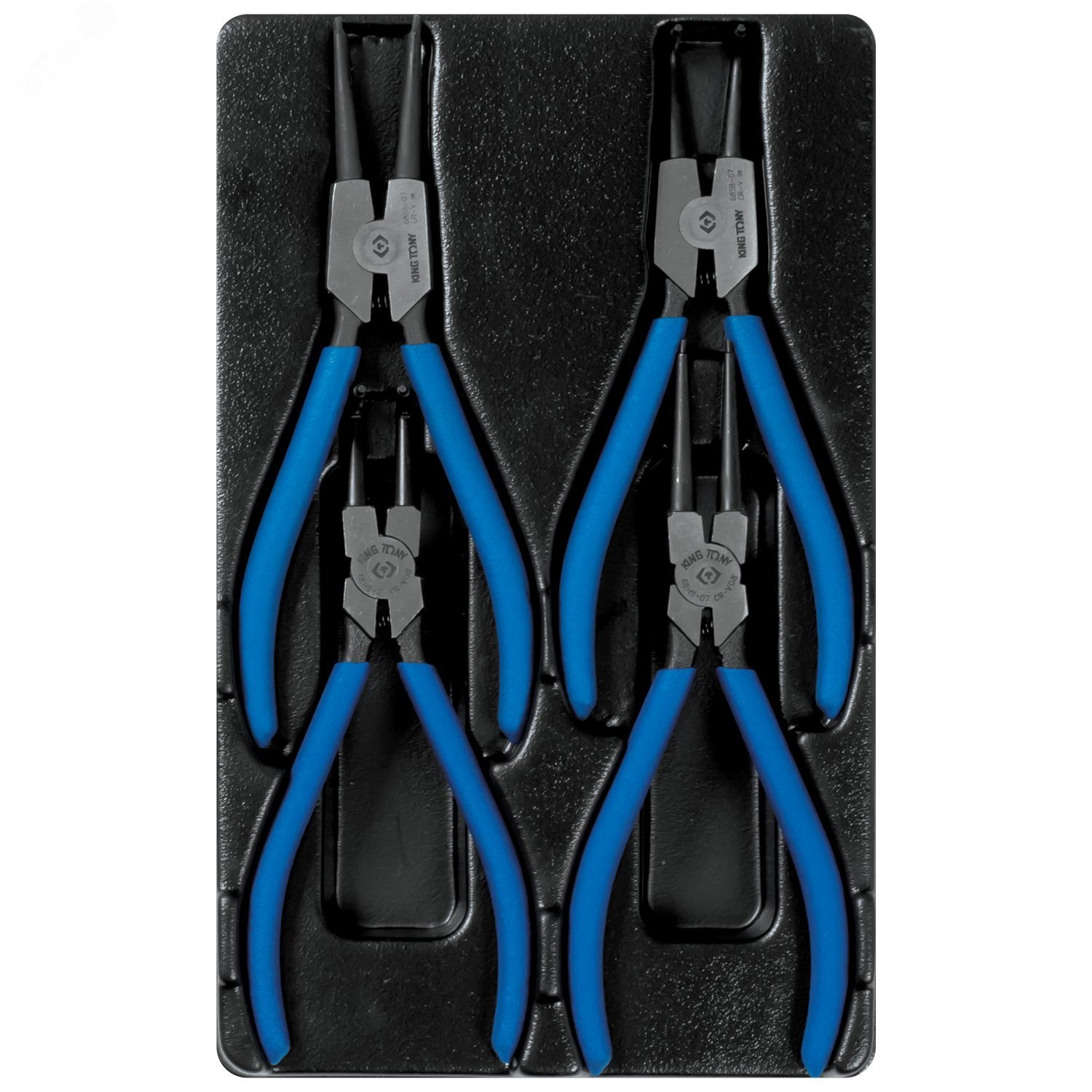 Изображение товара Набор съемников стопорных колец, ложемент, 4 предмета (шт)