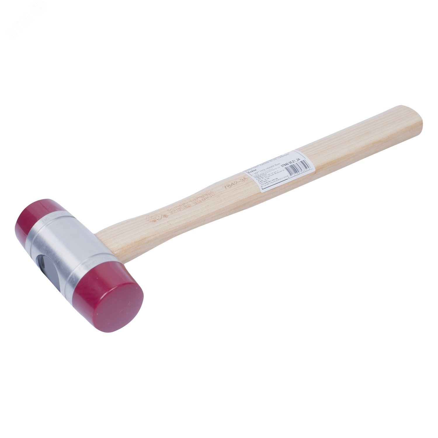 Изображение товара Киянка 35 мм с полиуретановыми насадками и ручкой из орешника