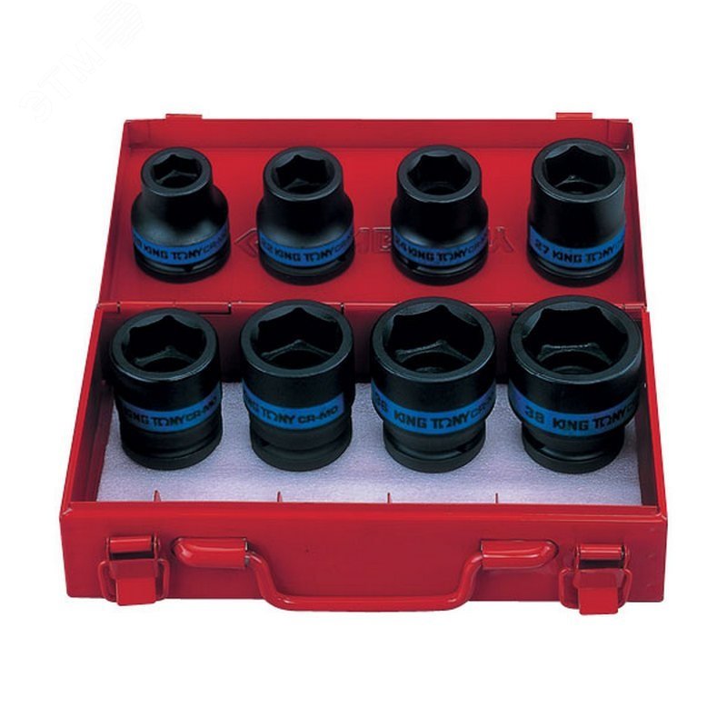 Изображение товара Набор ударных торцевых головок 3/4 19-38 мм 8 шт King Tony