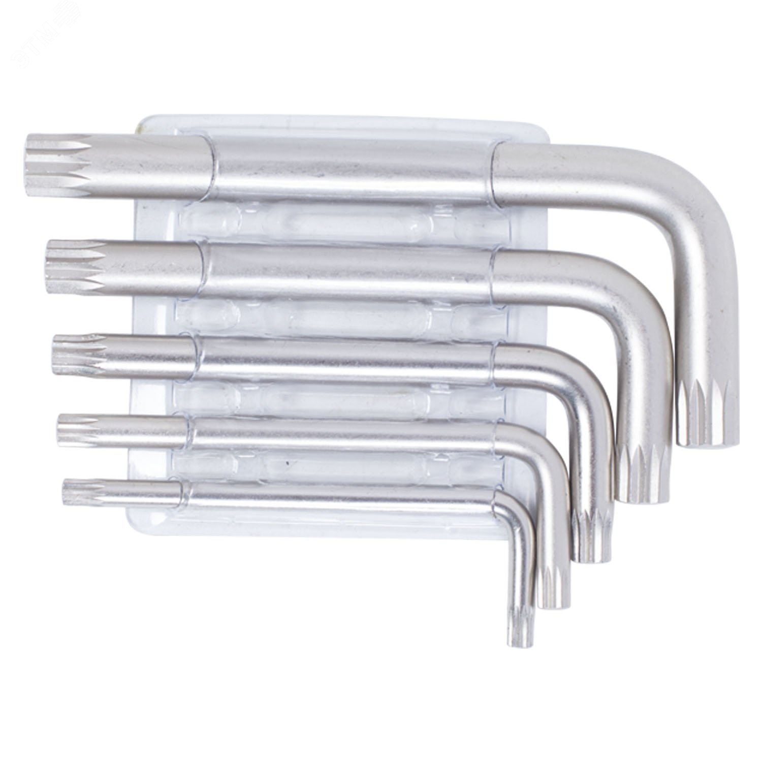 Изображение товара Набор Г-образных ключей SPLINE M5-M12 KING TONY 20505PR01 5 предметов