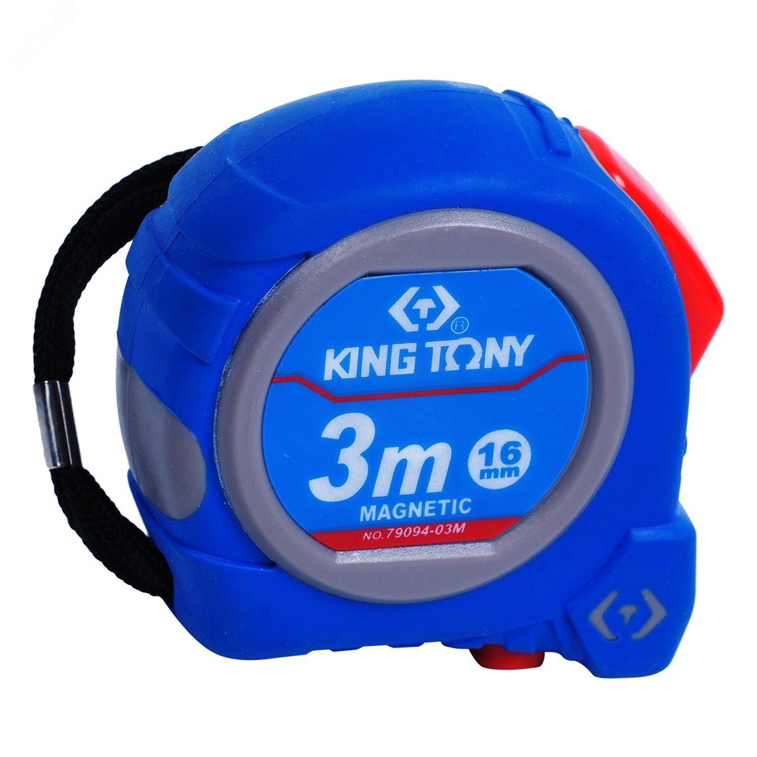 Рулетка измерительная 3 м, магнитный крюк 79094-03M King Tony