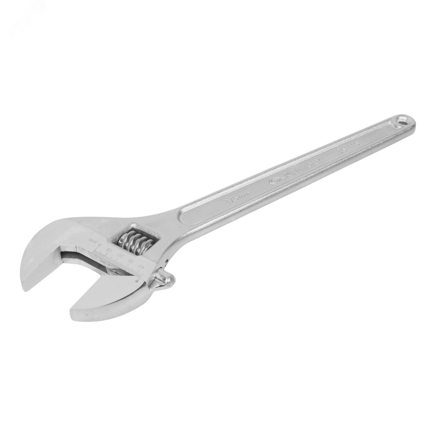 Изображение товара Ключ разводной 250x30 мм хром King Tony надежный инструмент для монтажа и демонтажа