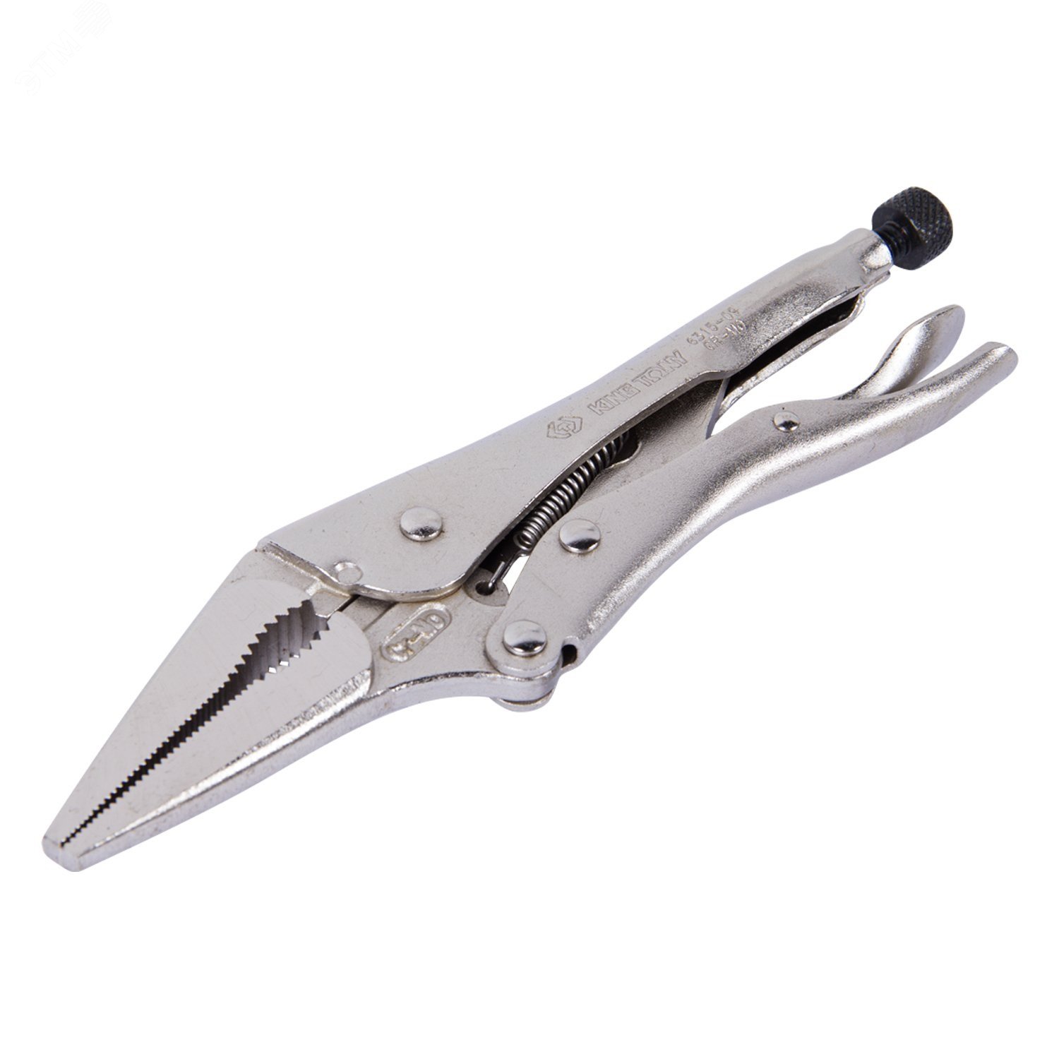 Изображение товара Зажим с фиксатором 221 мм тонконосый для сварочных работ