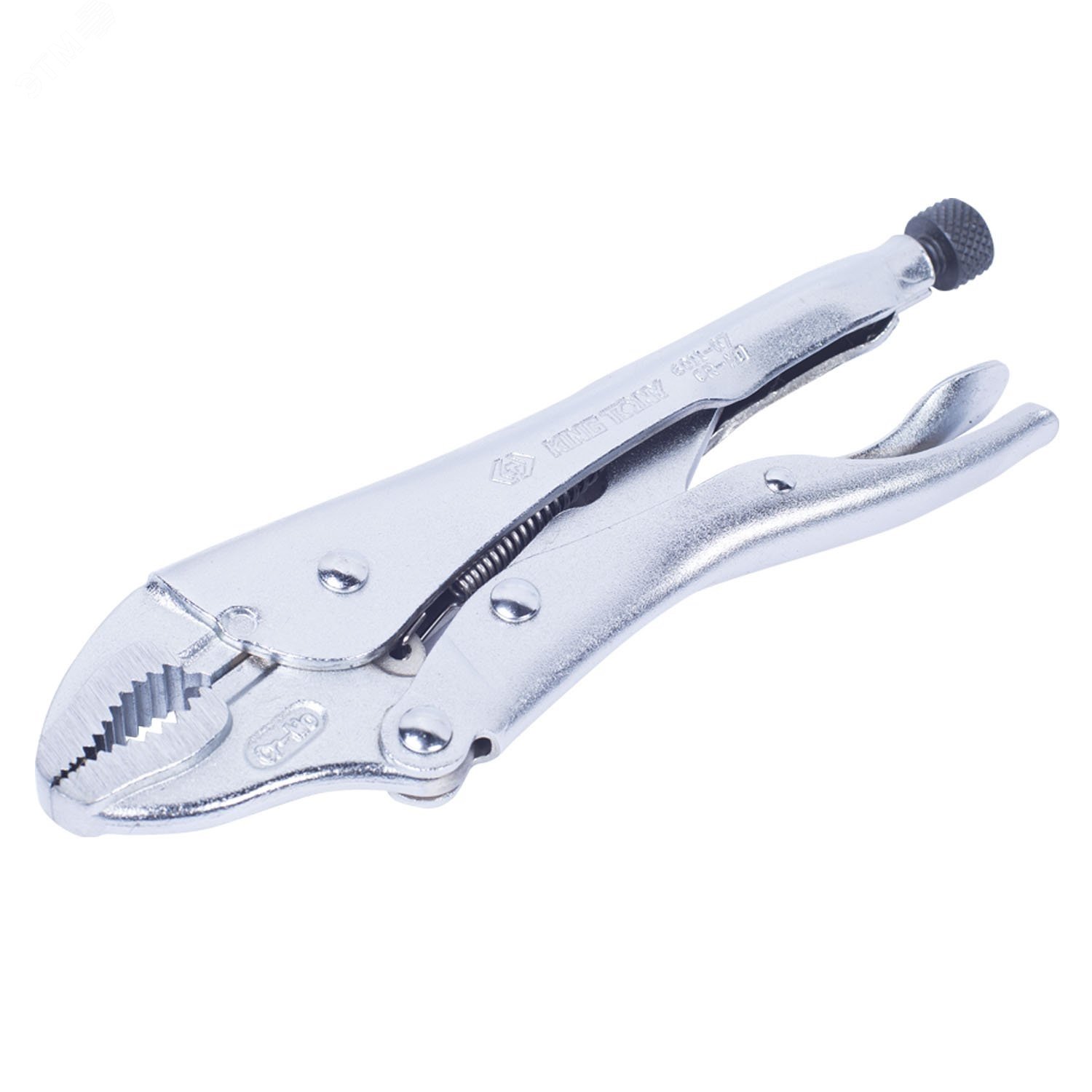 Изображение товара Зажим с фиксатором 250 мм с закругленными губками