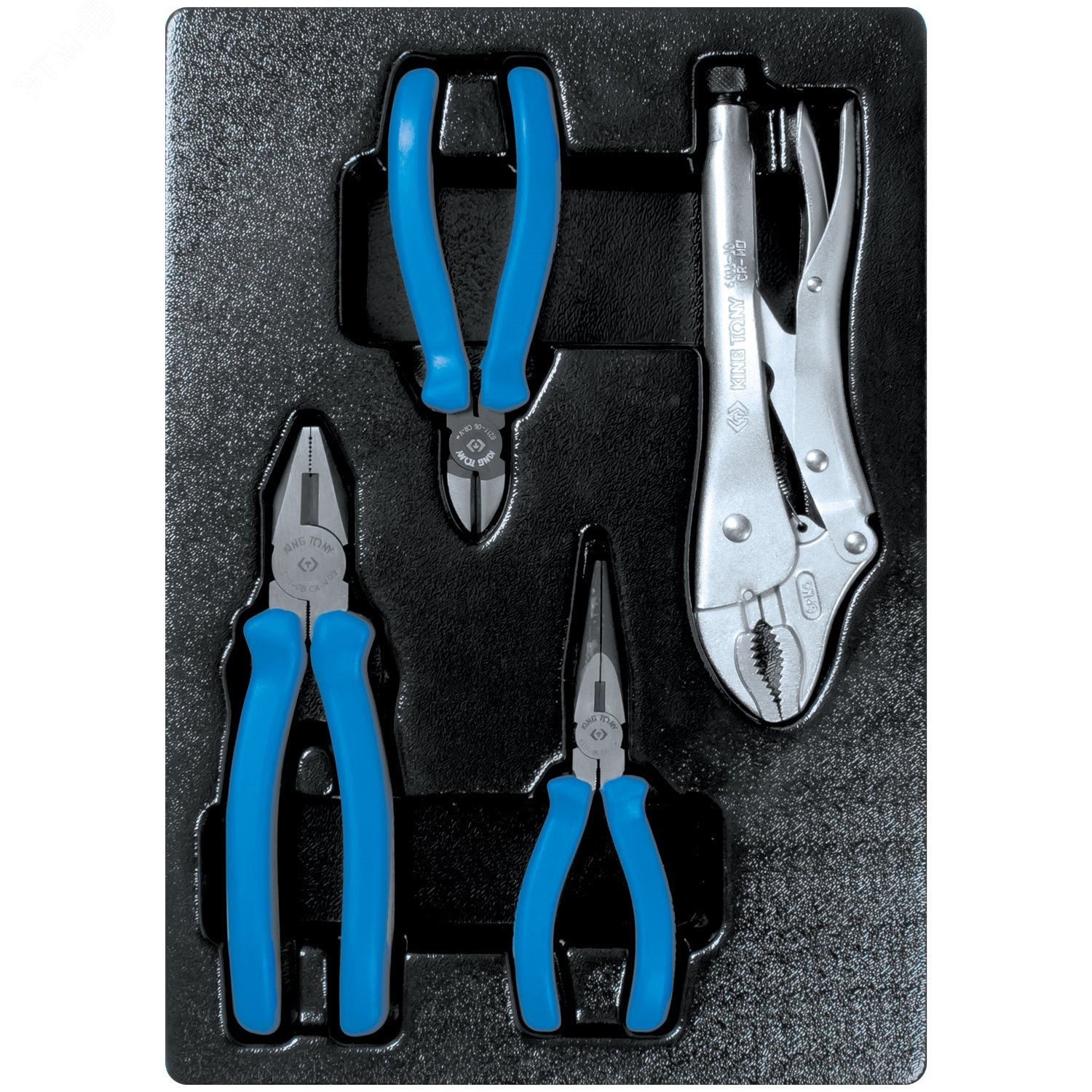 Изображение товара Набор пассатижей и бокорезов King Tony 4 предмета 200 мм