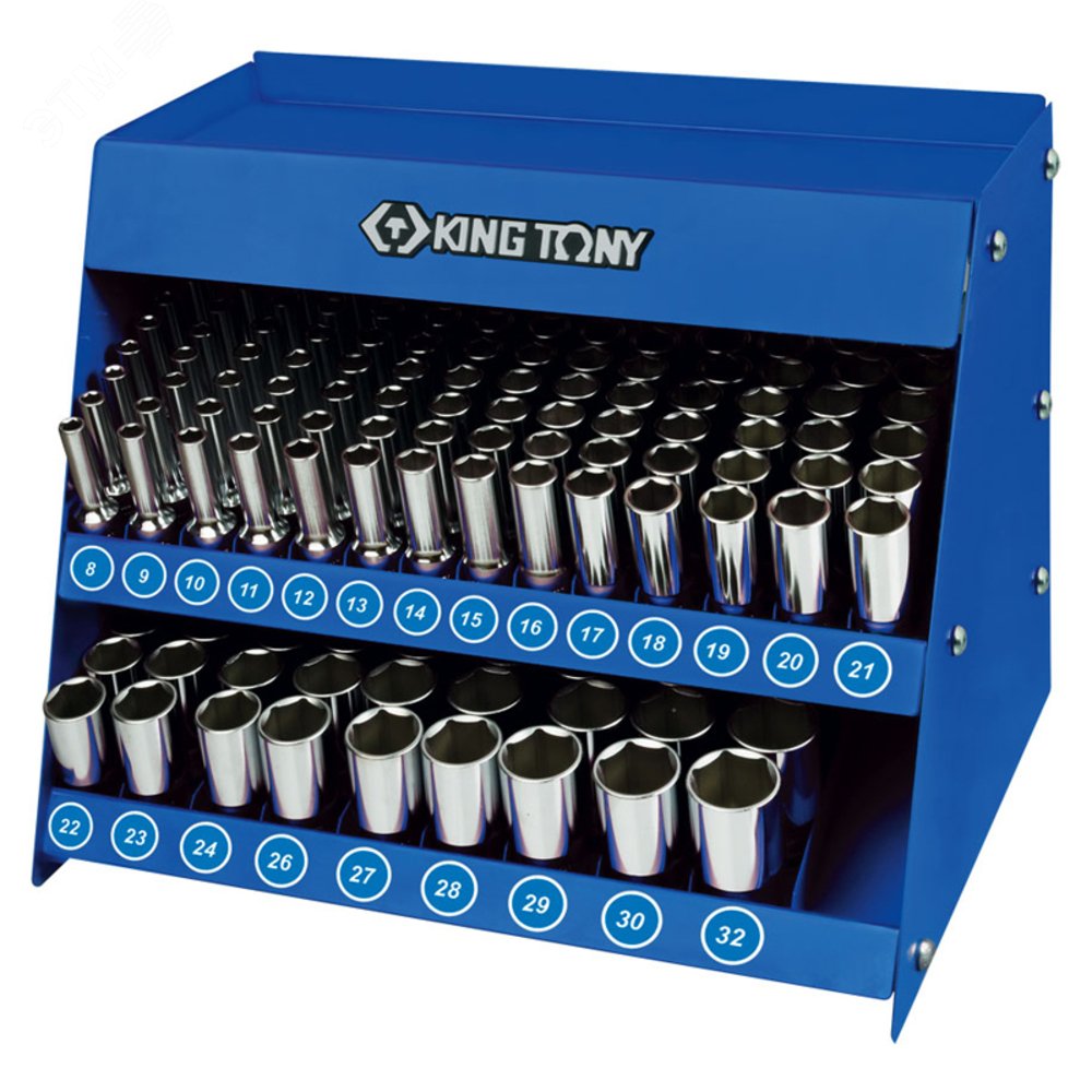 Изображение товара Стенд с глубокими торцевыми головками 1/2', 8-32 мм, серия 4230M, 165 предметов (шт)