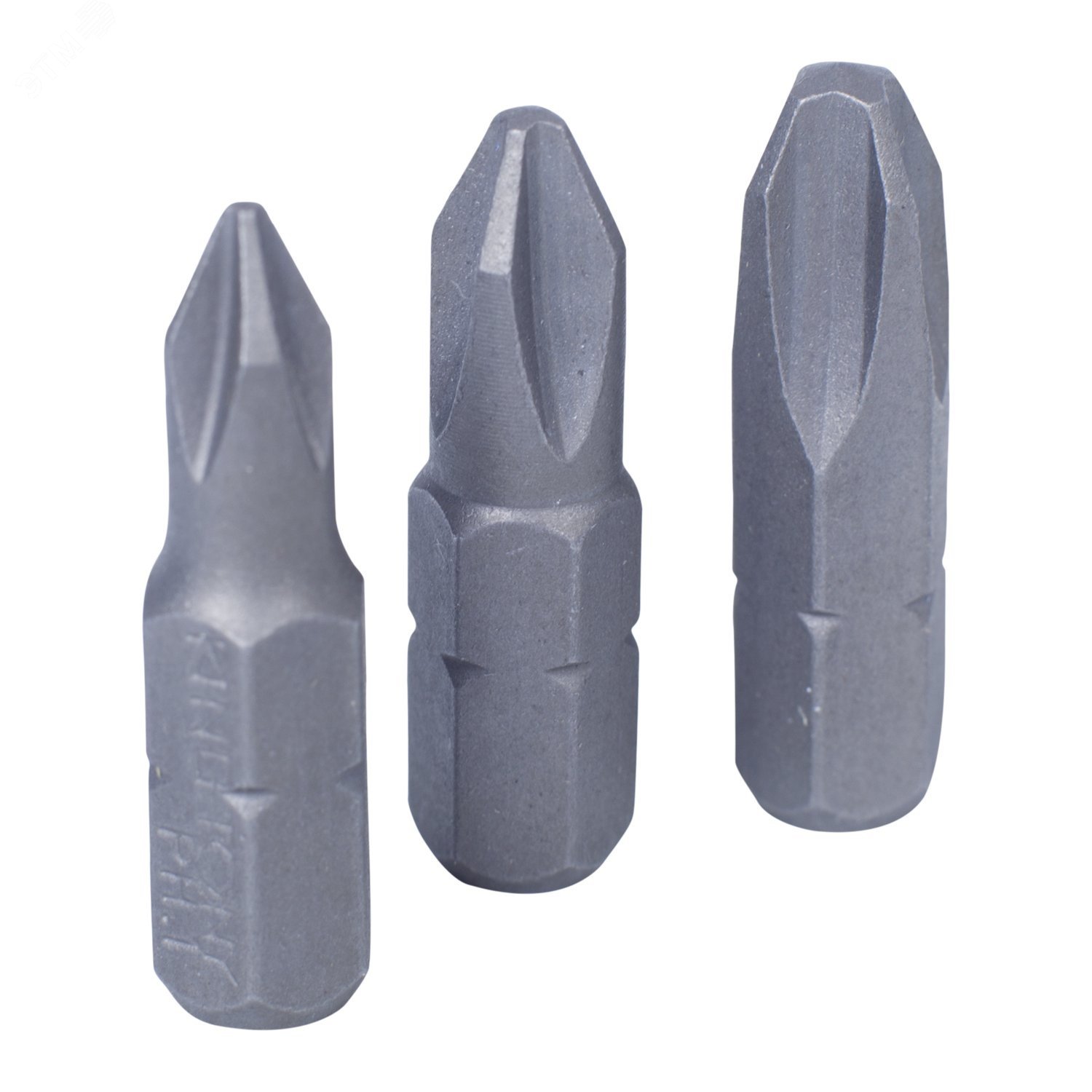 Изображение товара Набор крестовых вставок бит 1/4' №1, №2, №3, 3 шт для автосервиса