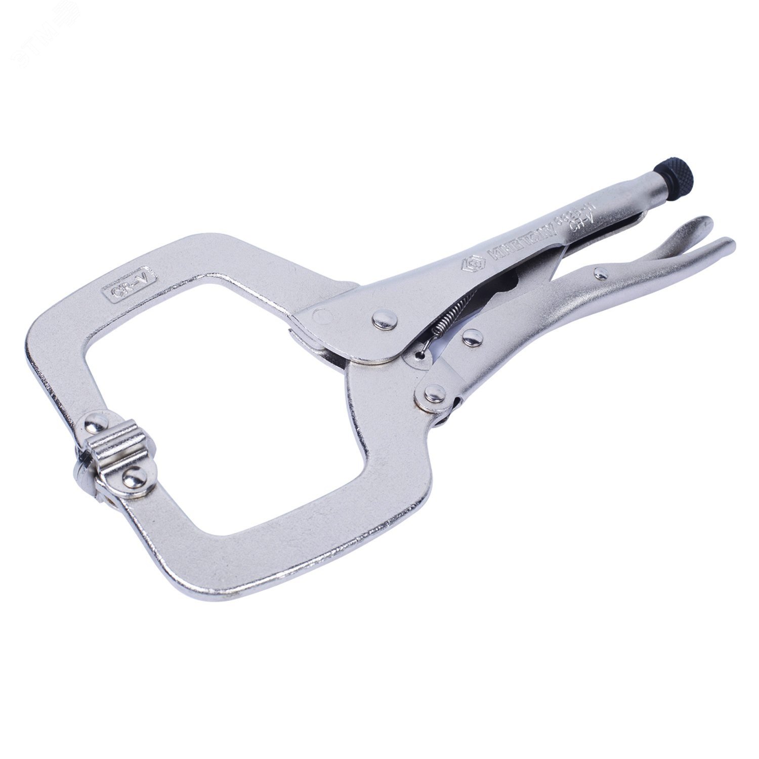 Изображение товара Зажим с фиксатором 280 мм С-образный с подвижными губками